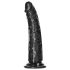 RealRock slank realistisk dildo - 15,5 cm (svart)