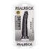 RealRock slank realistisk dildo - 15,5 cm (svart)