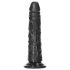 RealRock slank realistisk dildo - 15,5 cm (svart)