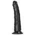 RealRock slank realistisk dildo - 15,5 cm (svart)