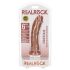 RealRock realistisk dildo - 15,5 cm (mørk naturlig)