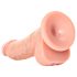 RealRock - realistisk dildo med sugefot - 15,5 cm (natur)