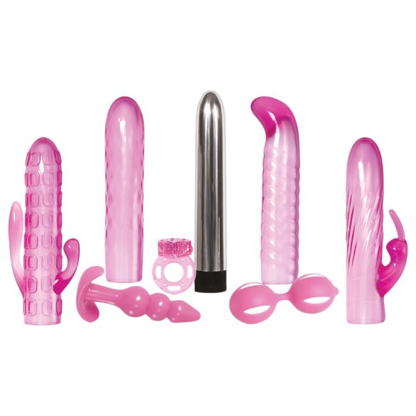 Evolved Intense - 8-delers vibratorsett (rosa)