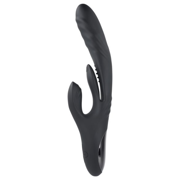 Playboy Rapid Rabbit - oppladbar klitorisvibrator (sort)