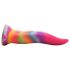 Creature Cocks Lysetunge - 21cm silikon dildo (regnbue)