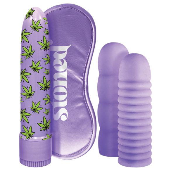 Stoner Bonga Bunga: 4-delt lilla vibrator-sett