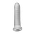 Fat Boy Micro Ribbed - penisforlengelse (17cm) - melkefarget