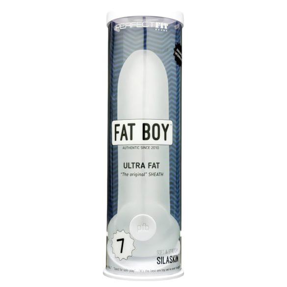 Fat Boy Ultra Tykk - penismansjett (19 cm) - melkehvit