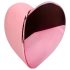 Loveline Tapping Heart - oppladbar klitorisvibrator (rosa)