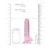 REALROCK - naturtro rosa dildo (17 cm)