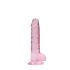 REALROCK - naturtro rosa dildo (17 cm)