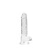 REALROCK - Gjennomsiktig realistisk dildo - klar (17cm)