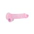 REALROCK - gjennomsiktig realistisk dildo - rosa (19 cm)