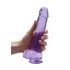 REALROCK - Gjennomsiktig realistisk dildo - Lilla (22 cm)