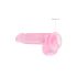 REALROCK - Gjennomsiktig realistisk dildo - rosa (15 cm)