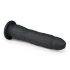 Easytoys - 100% silikon dildo med sugekopp (21cm) - svart