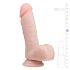 Easytoys - Med sugekopp: testfarget dildó (17,5cm)