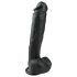 Easytoys - stor dildo med sugefot, svart (26,5 cm)