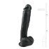 Easytoys - stor dildo med sugefot, svart (26,5 cm)