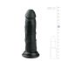 Easytoys - realistisk dildo med sugekopp (15,5 cm) - svart