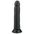 Easytoys - realistisk dildo med sugekopp (20,5 cm) - svart