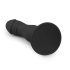 Easytoys - Glans Shaped Suction Cup Dildo (Black)