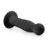 Easytoys Ribbed - sugekopp analdildo (14 cm) - svart