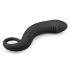 EasyToys buet analdildo i silikon (svart)