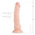 Realistisk Fantasy Dylan - 23cm dildo (naturlig)