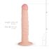 Real Fantasy Scott - Realistisk dildo 25 cm (hudfarget)