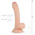 Real Fantasy Vince - Naturlig dildo med forhuden - 19,5 cm