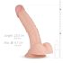 Realistisk Fantasy Derek - 22 cm dildo med testikler (natur)