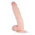 Realistisk Dwane-dildo med baller - 31cm (naturlig)