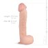 Realistisk fantasifryd - 33cm naturtro dildo