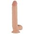 Realistisk Elvin - oppladbar vibrator - 28 cm (hudfarge)