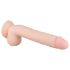 Realistisk Elvin - oppladbar vibrator - 28 cm (hudfarge)