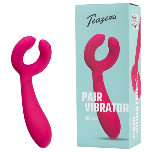 Easytoys Par - oppladbar vanntett parvibrator (rosa)