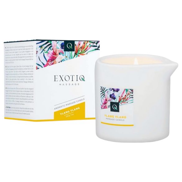 Exotiq - Duftlys for sensuell massasje - ylang ylang (200g)