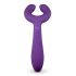 Easytoys Par - oppladbar, vanntett parvibrator (lilla)