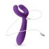 Easytoys Par - oppladbar, vanntett parvibrator (lilla)