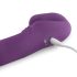 Trådløs lilla strap-on vibrator uten holder