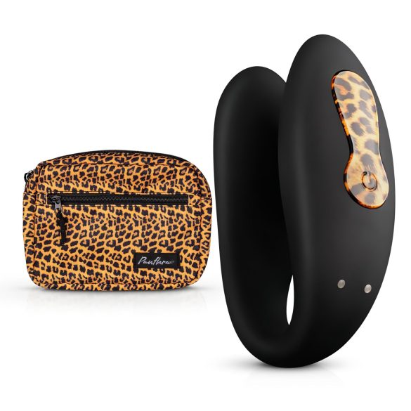 Panthra Zuna - oppladbar, vanntett parvibrator (leopard-svart)