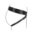 No-Parts Taylor - justerbart strap-on, dobbel O-ring - svart (S-L)