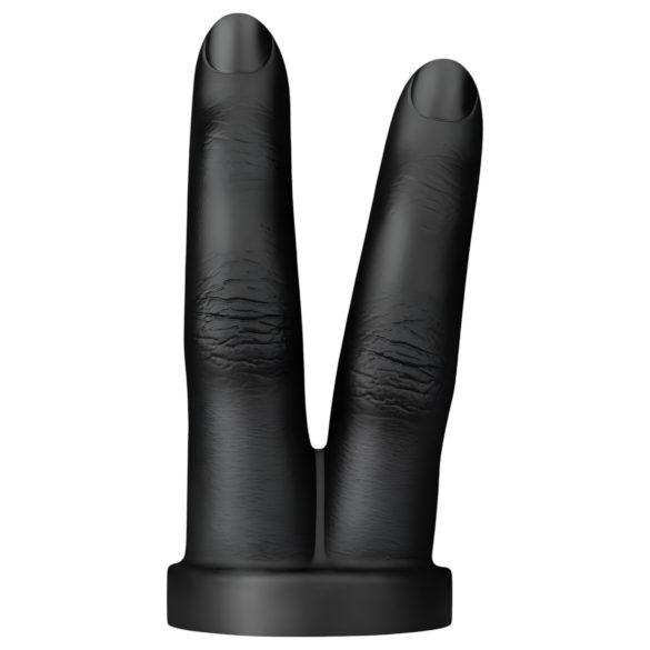 BUTTR Victory - dobbel finger anal dildo (svart)