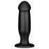 BUTTR AH-1 - sugekopp analt dildo (svart)