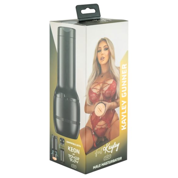 Kiiroo Kayley Gunner - naturlig PowerBlow-kompatibel lommevagina