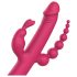 Dreamtoys Anywhere glede-vibe - oppladbar 4-i-1 vibrator (rosa)