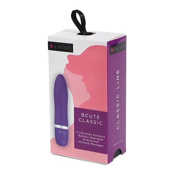 B SWISH Bcute Classic - Vanntett leppestiftvibrator (lilla)