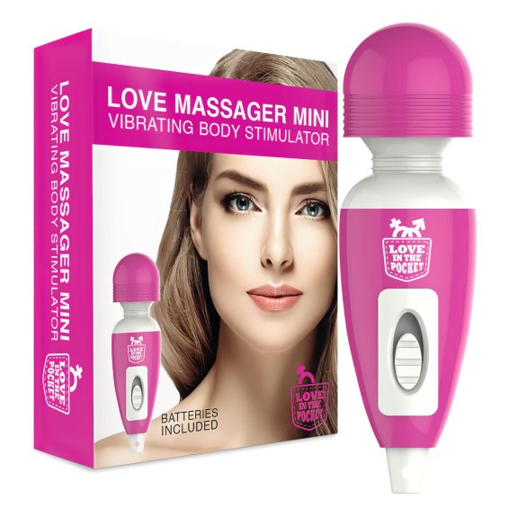 Love Wand - mini massasjevibrator (rosa)