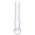 GLASS - Dobbeltsidig glassdildo (gjennomsiktig)